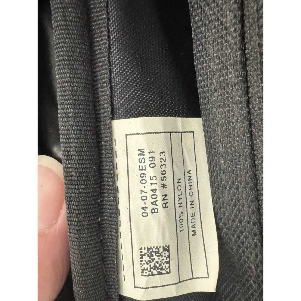 VTG Nike Tennis Racquet Pickle Ball Black Bag Double Slot Zipper‎ Shoulder Strap